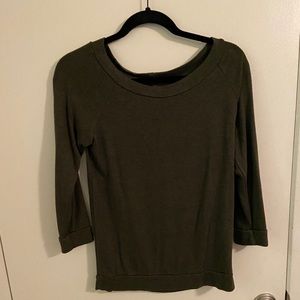 Olive sweater blouse